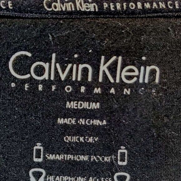 Calvin Klein Black Fleece Vest Women M – Full Zip Pocketed – Athleisure Layer - Picture 6 of 16